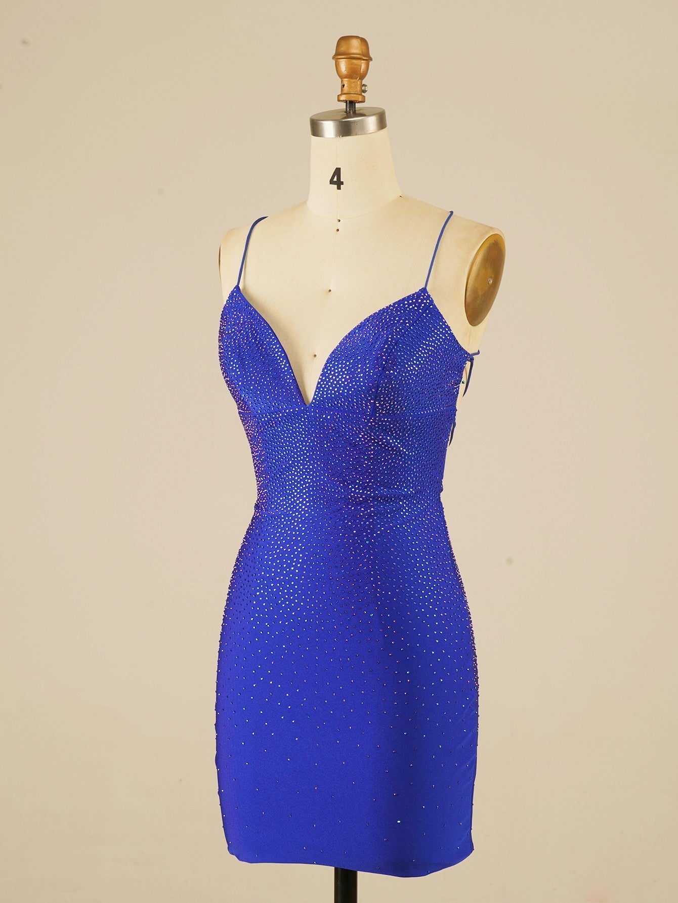 Sequins Tight Blue Short Homecoming Party Dress