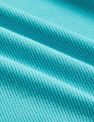 Irregular Drawstring Ribbed Knit Cami Dress